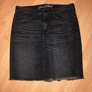 Black Jean Skirt Universal Threads Size 8